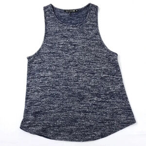 Rag & Bone heathered navy round hem Tank